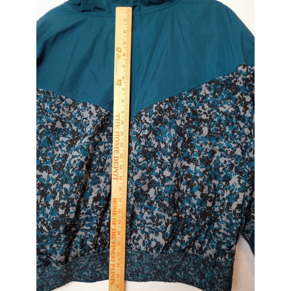 Adidas Stella McCartney Jacket Womens Medium Pattern Hooded Windbreaker Pullover - Picture 11 of 12